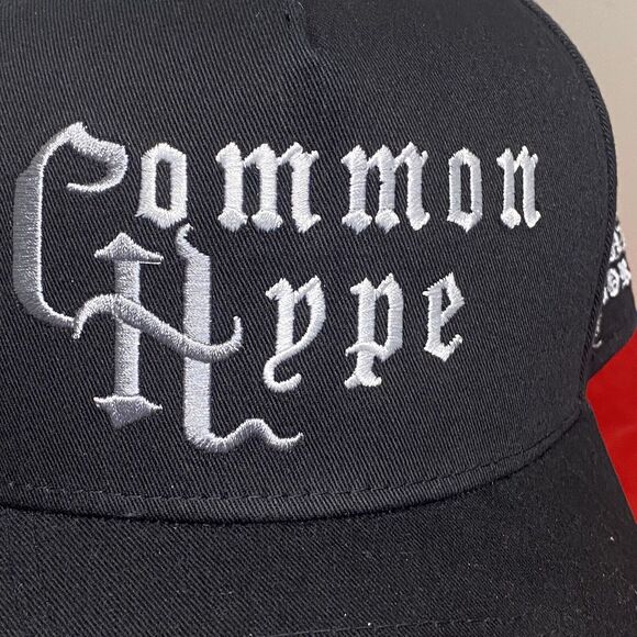 Common Hype Script Barbwire Snap Back Hat Black W/white Old English Letters AZ - Picture 10 of 10